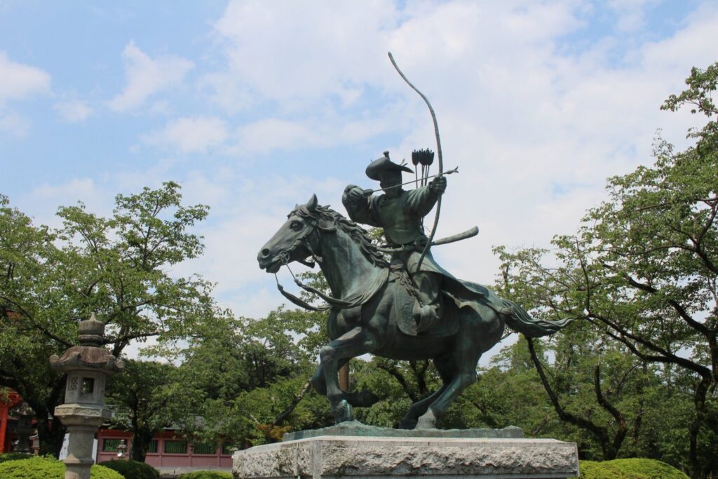 minamoto yoritomo biw archer kyudo shizuoka japan