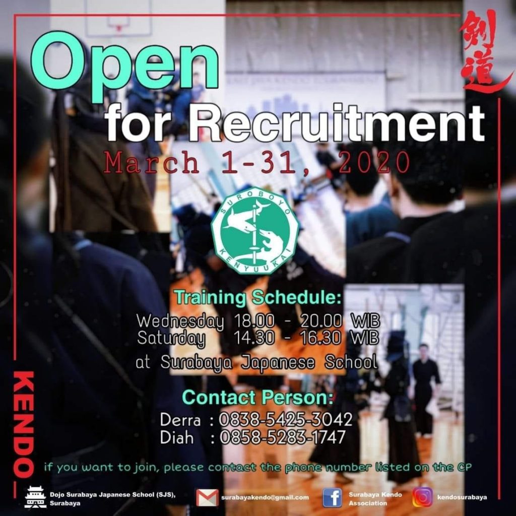 Surabaya Kendo Open Recruitment 2020